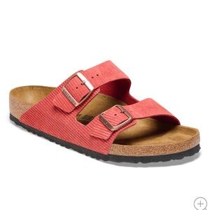 BIRKENSTOCK Arizona Suede - Corduroy Sienna Red